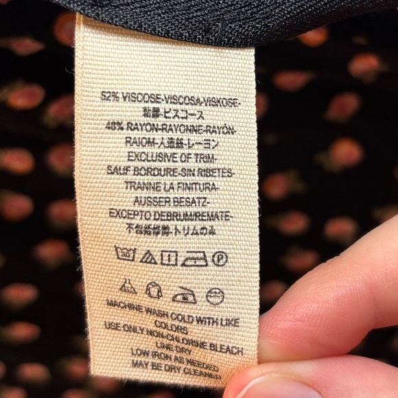 Free People Mia Black & Pink Rose Jumpsuit - Picture 11 of 11